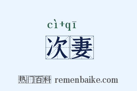 次妻是什么意思的图片
